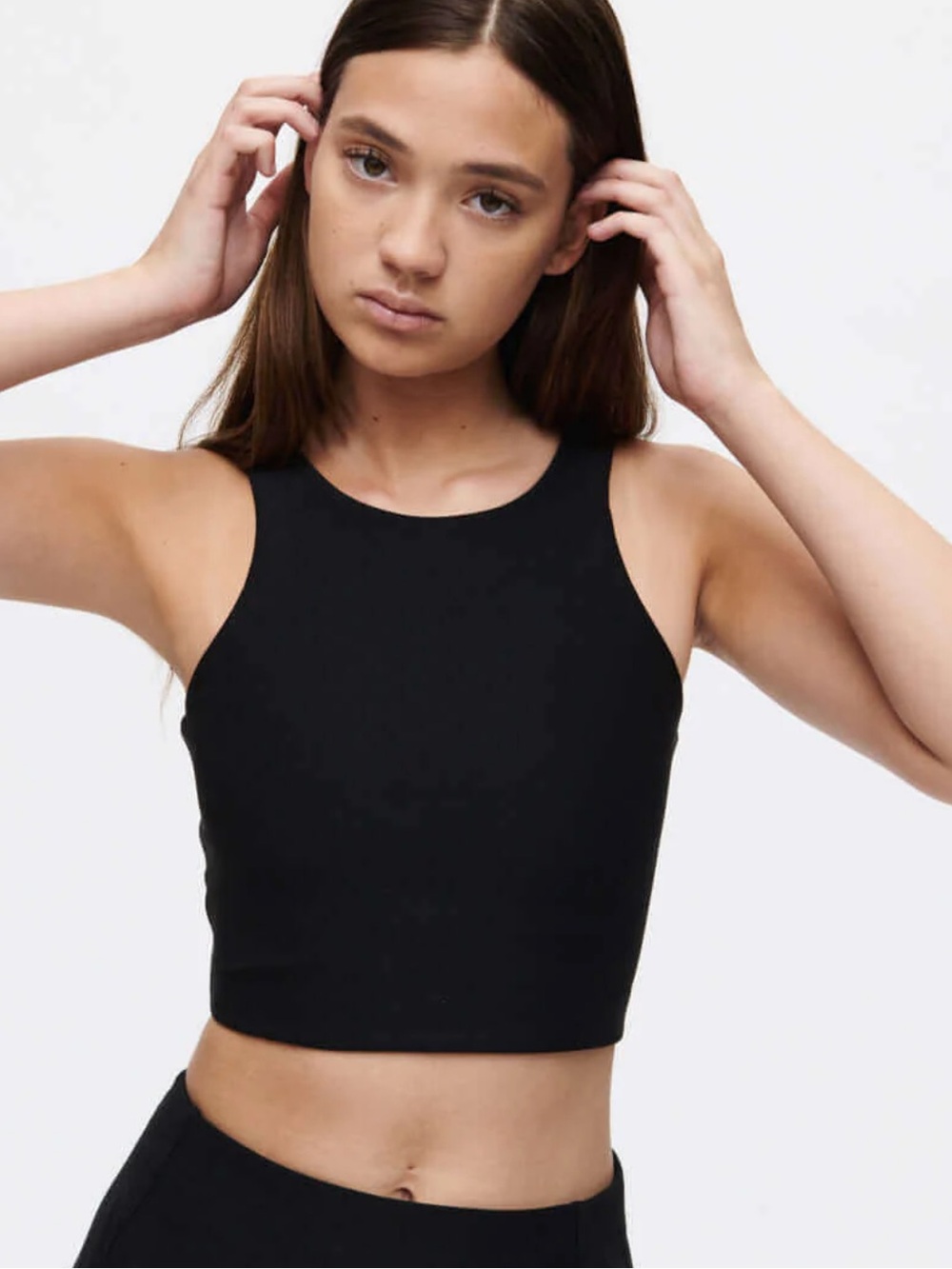 Outdoor Voices Venus Crop Top Black